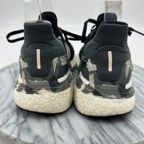 Adidas Ultraboost 20 Running Sneaker Womens 6 Black Pink Tint Marathon Cushioned - Picture 5 of 12